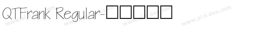 QTFrank Regular字体转换
